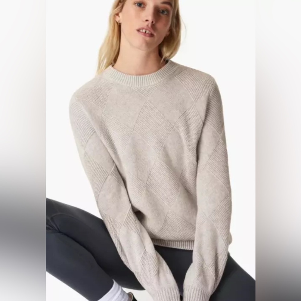 Sweaty Betty women’s Diamond Knit sweater
